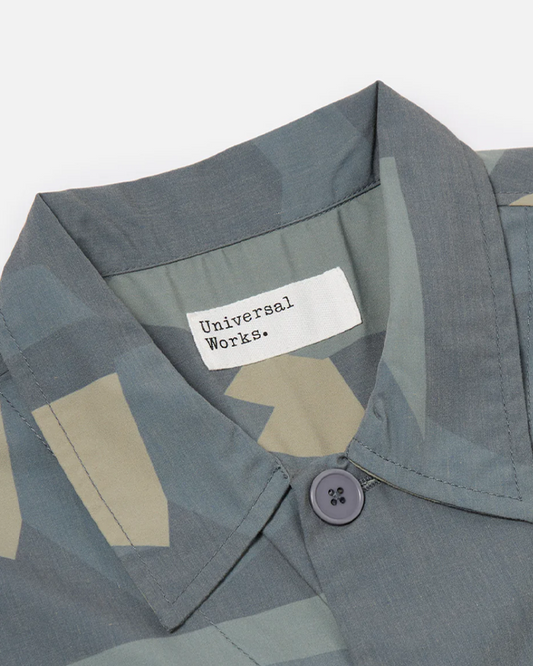 Universal Works Tech Overshirt Blue Camo