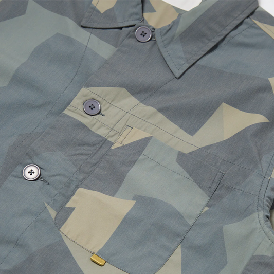 Universal Works Tech Overshirt Blue Camo
