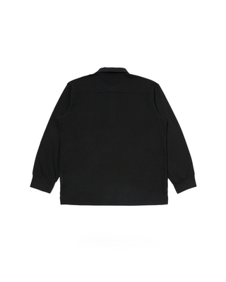 Universal Works Pullover L/S Shirt Recycled Wool Mix Sj Black