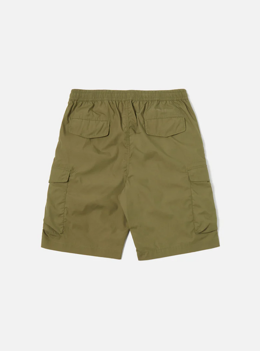 Universal Works Recycled Poly Tech Parachute Short Olive