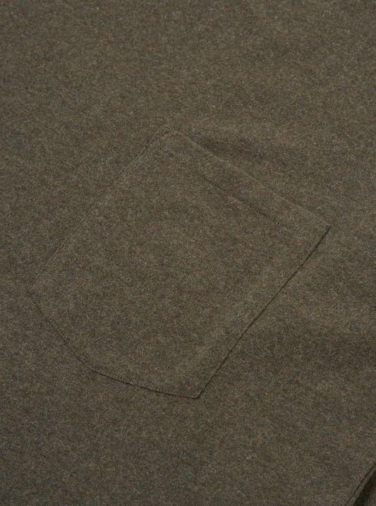 Universal Works Recycled Wool Mix SJ Loose L/S Tee Olive