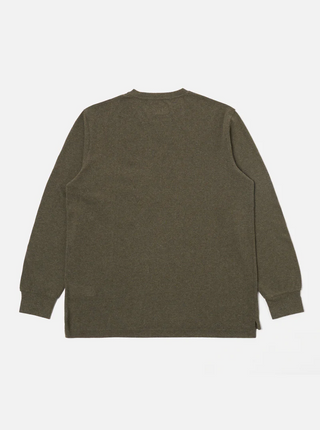 Universal Works Recycled Wool Mix SJ Loose L/S Tee Olive
