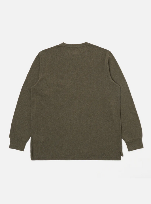 Universal Works Recycled Wool Mix SJ Loose L/S Tee Olive