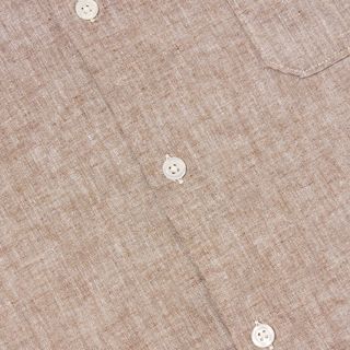 Universal Works Slub Linen Mix Road Shirt Brown