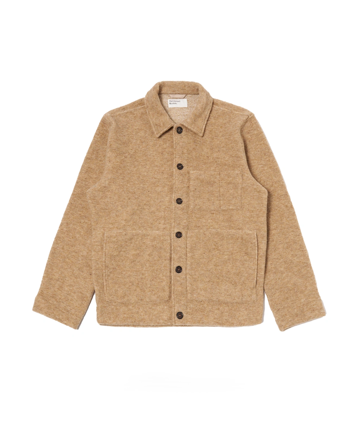 Universal works Uniform Jacket Wool Fleece Fawn – Behind The Pines