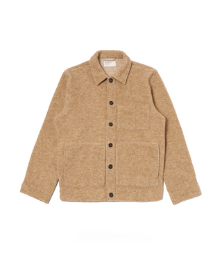 Universal works Uniform Jacket Wool Fleece Fawn