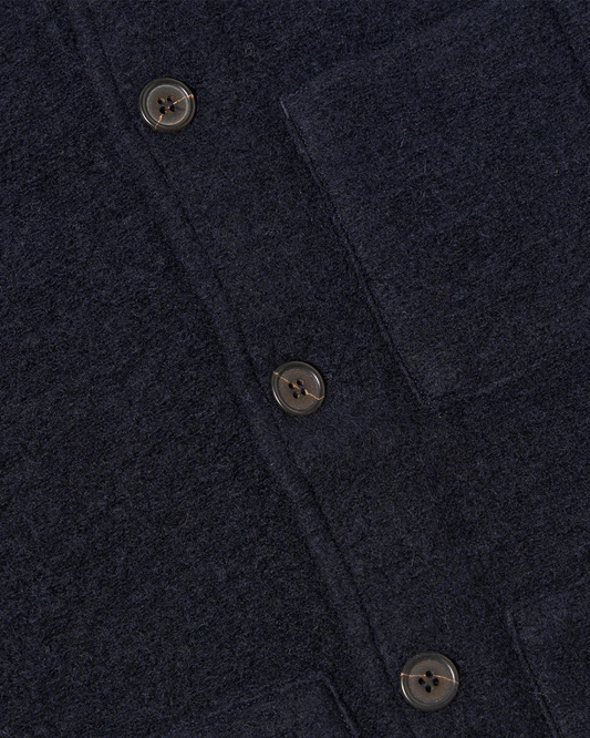 Universal works Uniform Jacket Wool Fleece Navy