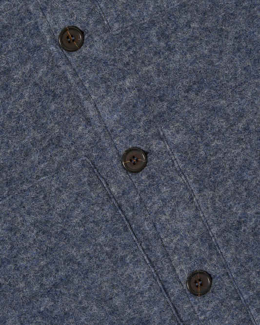 Universal works Uniform Jacket Wool Fleece Slate Blue