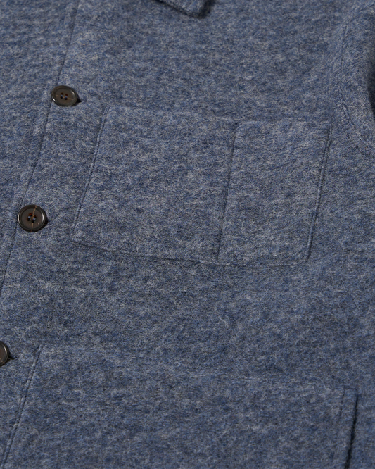 Universal works Uniform Jacket Wool Fleece Slate Blue