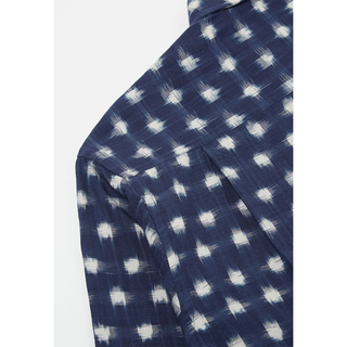 Universal Works Vintage Double Ikat Square Pocket Shirt Indigo