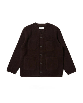 Universal Works Cardigan Wool Fleece Brown
