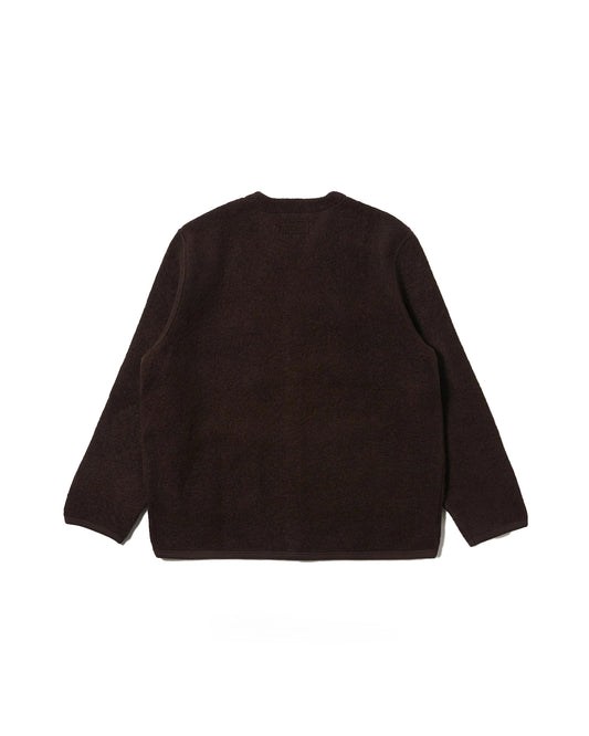 Universal Works Cardigan Wool Fleece Brown
