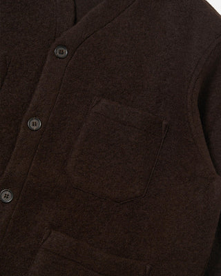 Universal Works Cardigan Wool Fleece Brown
