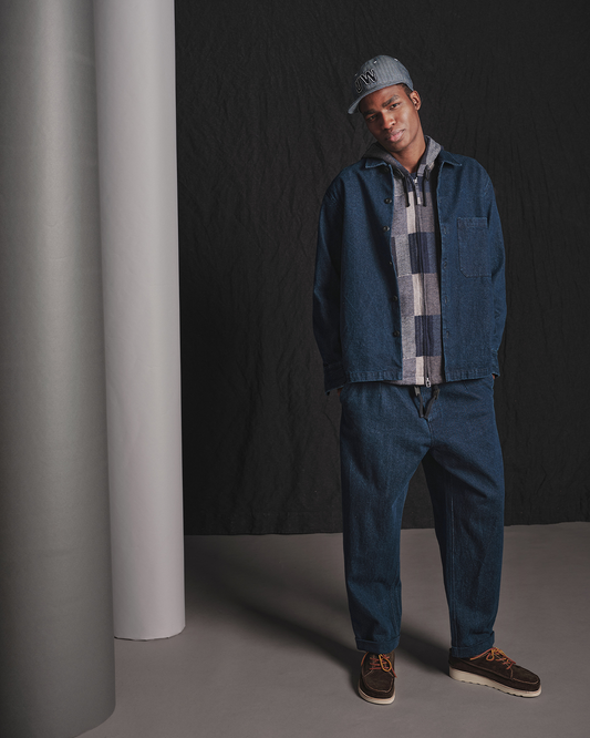 Universal Works Work Denim Fatigue Shirt Indigo