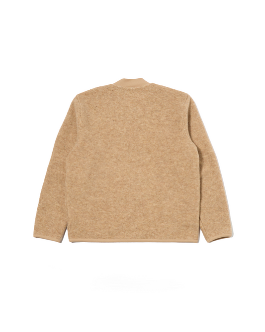 Universal Works Zip Bomber Wool Fleece Fawn