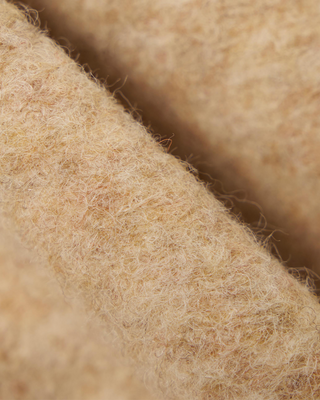 Universal Works Zip Waistcoat Wool Fleece Fawn