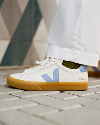 Veja Campo Chromefree Leather Extra White / Aqua