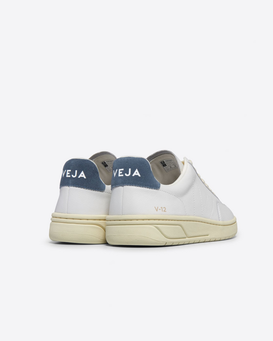 Veja V-12 Stitch O.T. Leather Extra White / White California