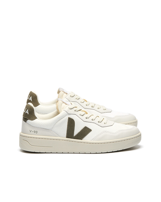 VEJA V-90 B-Mesh White Khaki - Eco-Friendly Sneakers