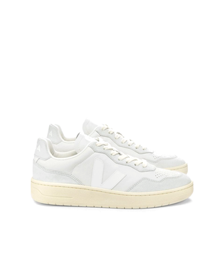 Veja V-90 Leather Gravel White