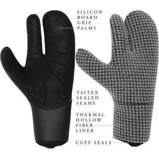 Vissla Seven Seas 5mm Claw Glove Black