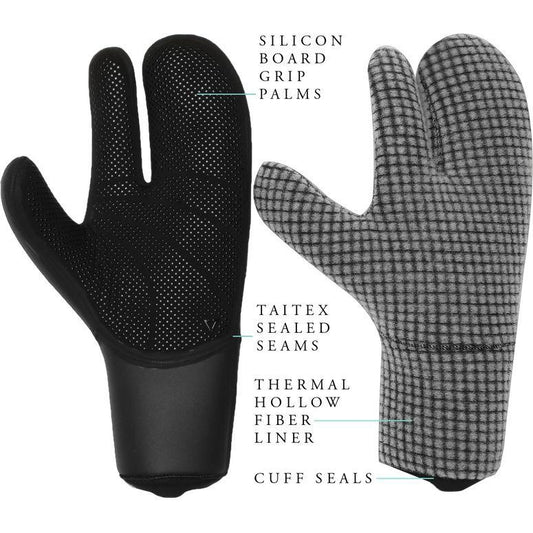 Vissla Seven Seas 5mm Claw Glove Black