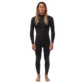 Vissla Seven Seas 4/3 Full Chest Zip Black Wetsuit