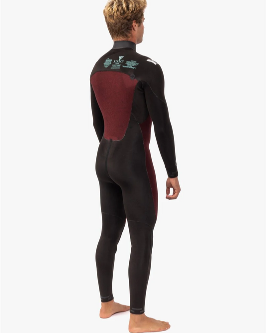 Vissla 7 Seas Comp 4/3 Full Suit Chest Zip Black Wetsuit