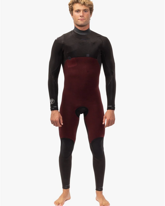 Vissla 7 Seas Comp 4/3 Full Suit Chest Zip Black Wetsuit