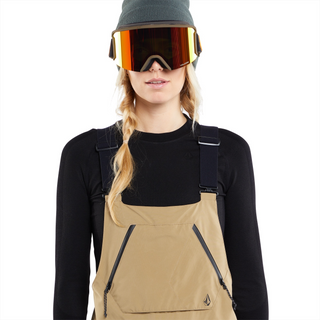 Volcom W's Elm Stretch GORE-TEX Bib Overall Dark Khaki