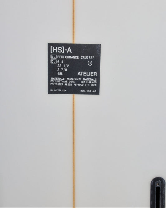 Haydenshapes HS Atelier Performance Cruiser PU Futures Thruster Surfboard