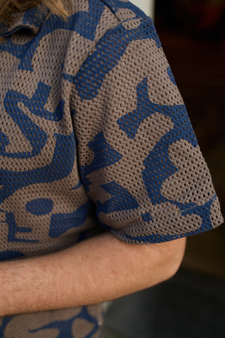 OAS Morel Puzzlotec Cuba Net Shirt - Airy Cotton Fabric