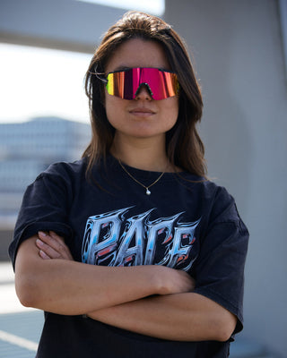 Behind The Pines Raptor 80's Black Pink Mirror