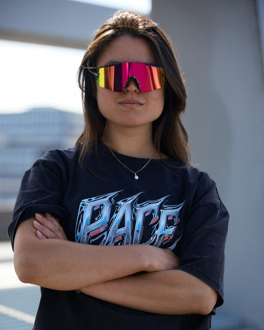 Behind The Pines Raptor 80's Black Pink Mirror