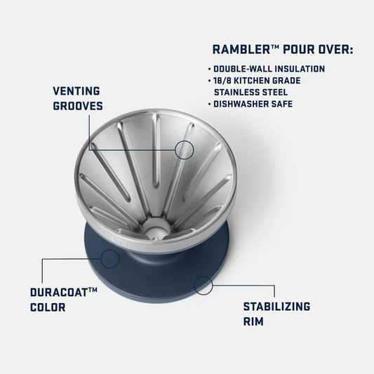 Yeti Rambler Pour Over Navy