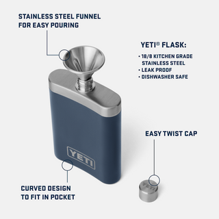 Yeti Flask 7 Oz Stainless Steel