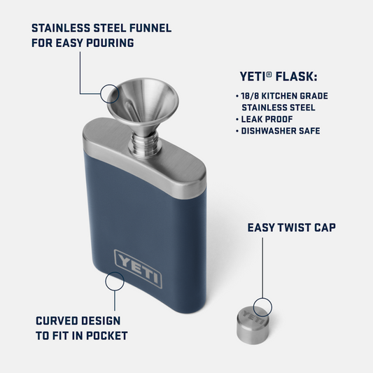 Yeti Flask 7 Oz Stainless Steel