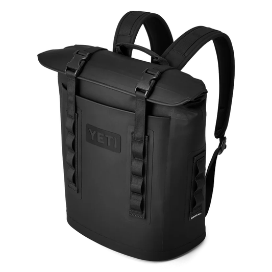 YETI Hopper M12 Soft Backpack Cooler Black – Leakproof Cooler with MagShield™ Closure