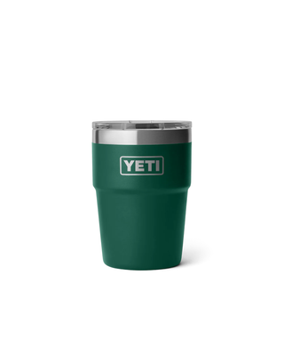 Yeti Rambler 16 Oz Stackable Cup Black Forest Green