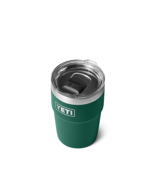 Yeti Rambler 16 Oz Stackable Cup Black Forest Green