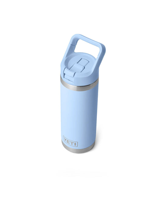 Yeti Rambler 18 Oz Straw Bottle Big Sky Blue