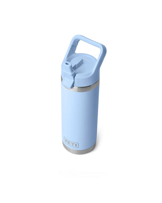 Yeti Rambler 18 Oz Straw Bottle Big Sky Blue
