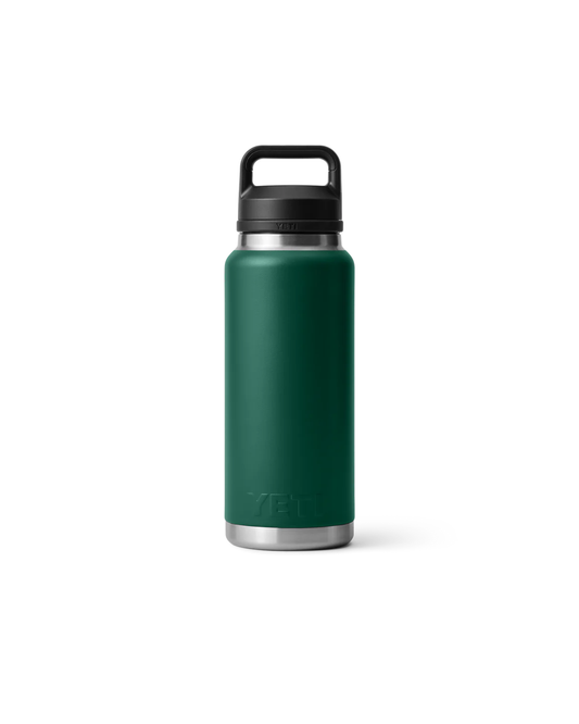 Yeti Rambler 36 Oz Bottle Chug Black Forest Green