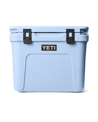 YETI Roadie 32 Wheeled Cooler Light Blue – Mobile Ice Chest with Permafrost™ Insulation