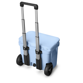 YETI Roadie 32 Wheeled Cooler Light Blue – Mobile Ice Chest with Permafrost™ Insulation